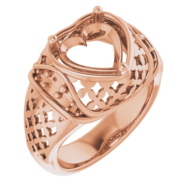 Accented Openwork Ring