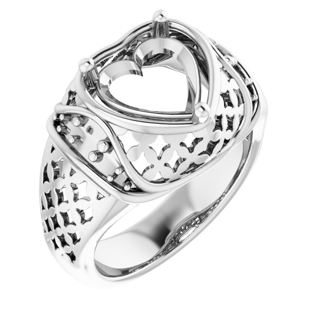 Accented Openwork Ring