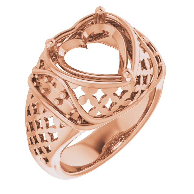 Accented Openwork Ring