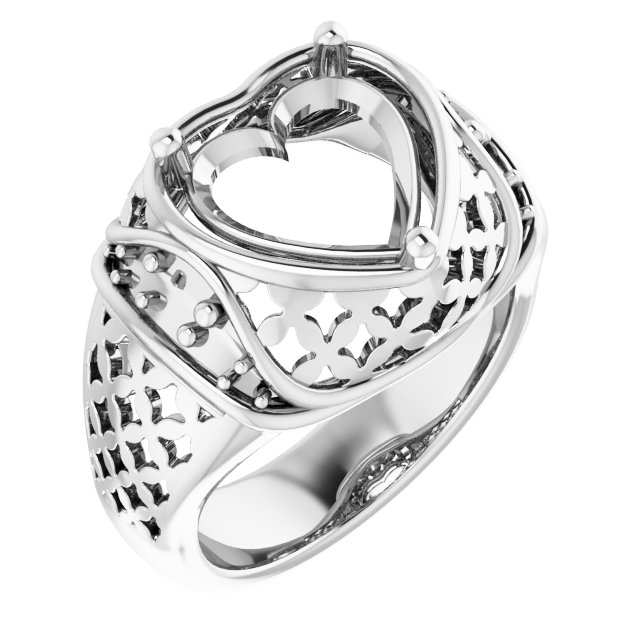 Accented Openwork Ring