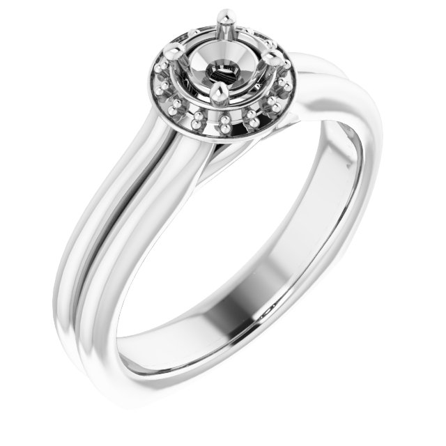 Halo-Style Engagement Ring