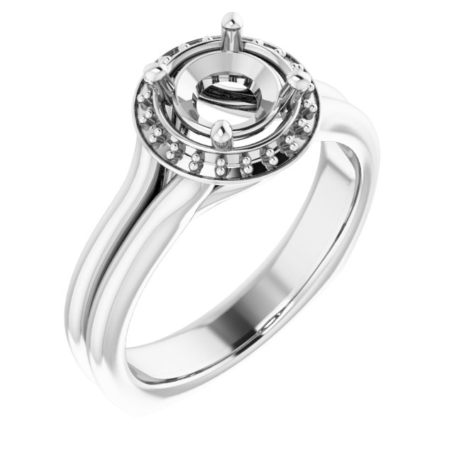 Halo-Style Engagement Ring