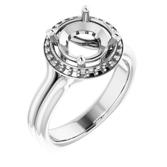 Halo-Style Engagement Ring