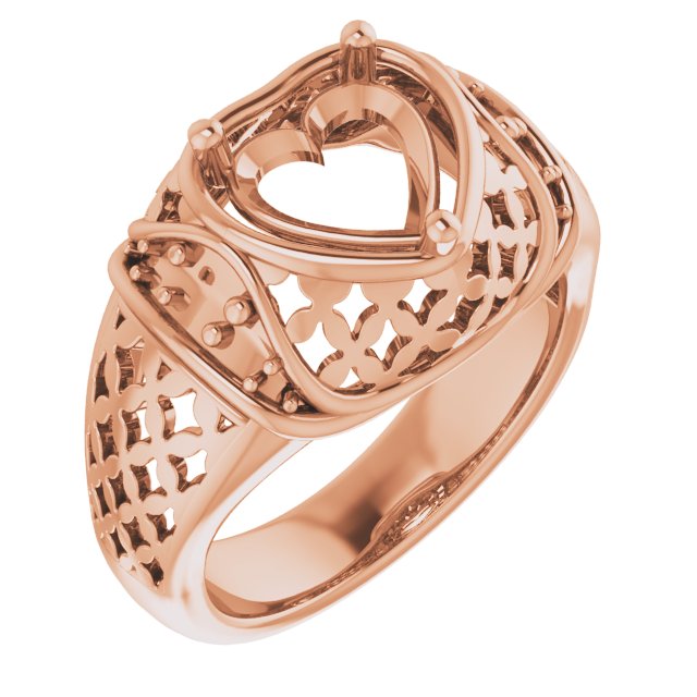 Accented Openwork Ring