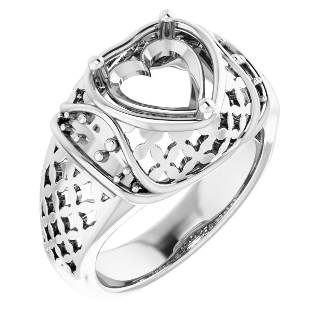 Accented Openwork Ring