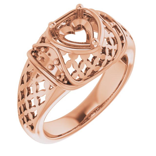 Accented Openwork Ring