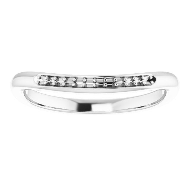 Band Mounting for 9x9 mm Heart Ring view 3