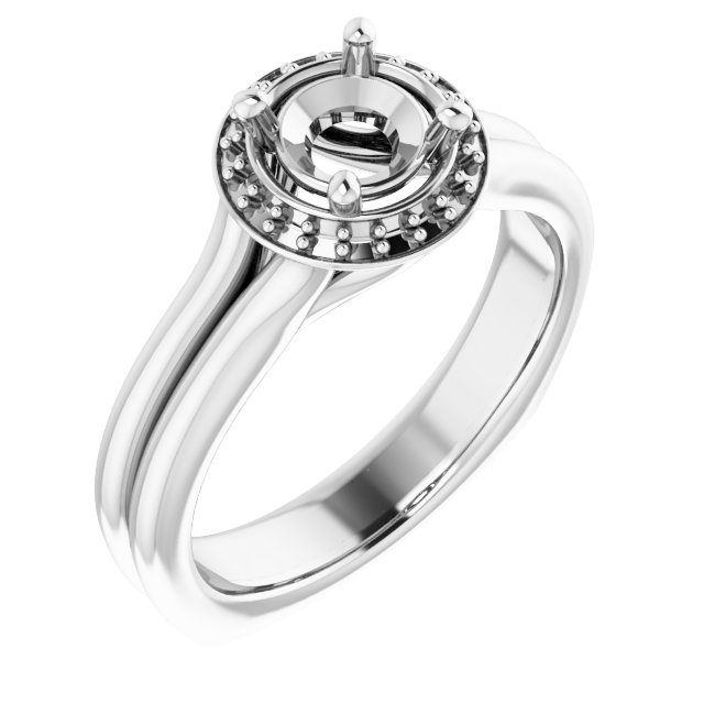 Halo-Style Engagement Ring