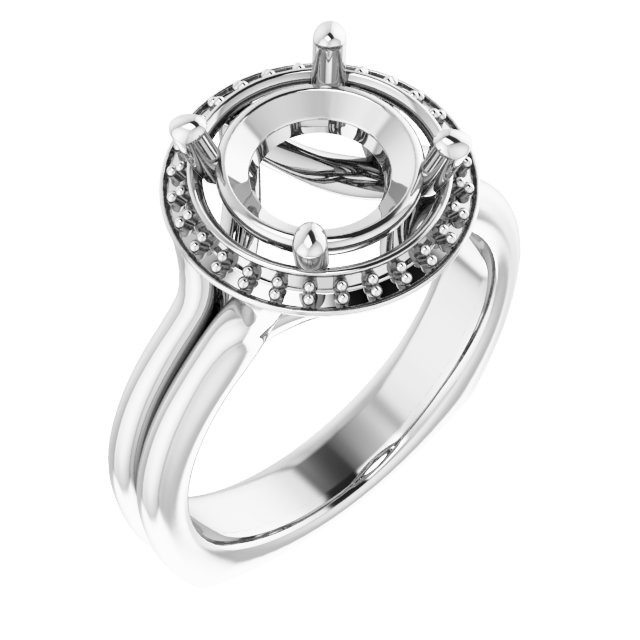 Halo-Style Engagement Ring
