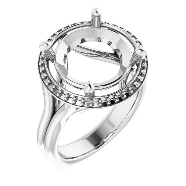 Halo-Style Engagement Ring