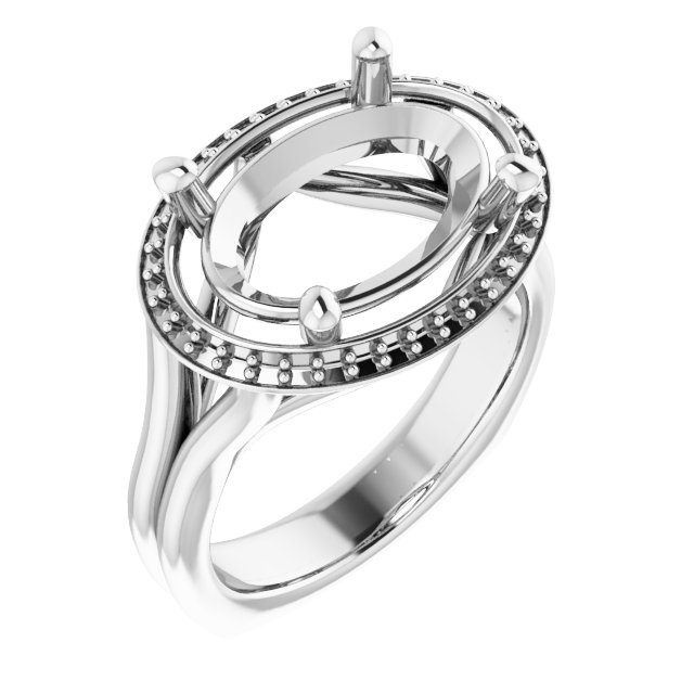Halo-Style Engagement Ring