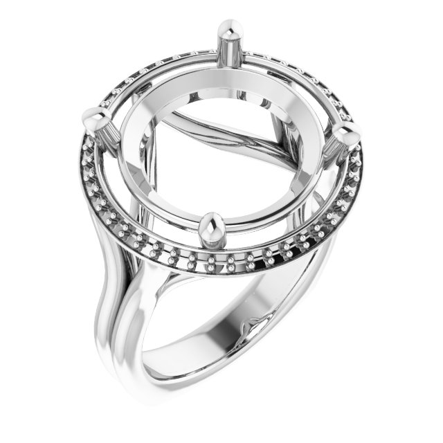 Halo-Style Engagement Ring