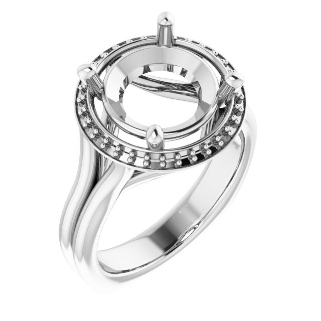 Halo-Style Engagement Ring