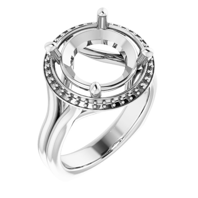 Halo-Style Engagement Ring