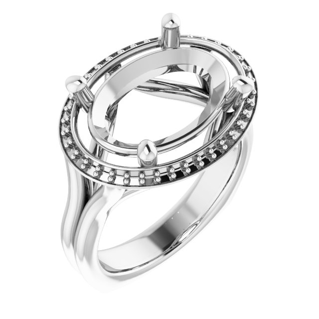 Halo-Style Engagement Ring