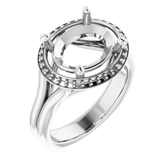 Halo-Style Engagement Ring