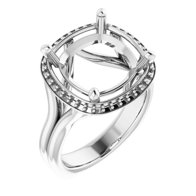 Halo-Style Engagement Ring