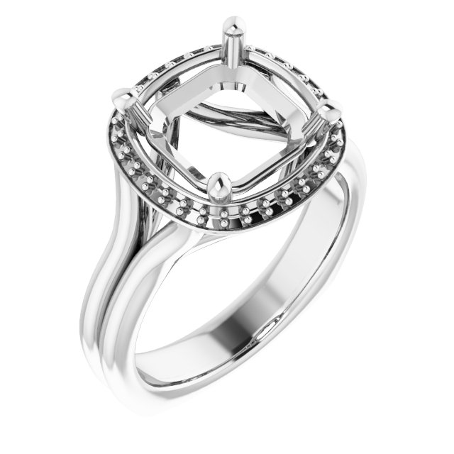 Halo-Style Engagement Ring