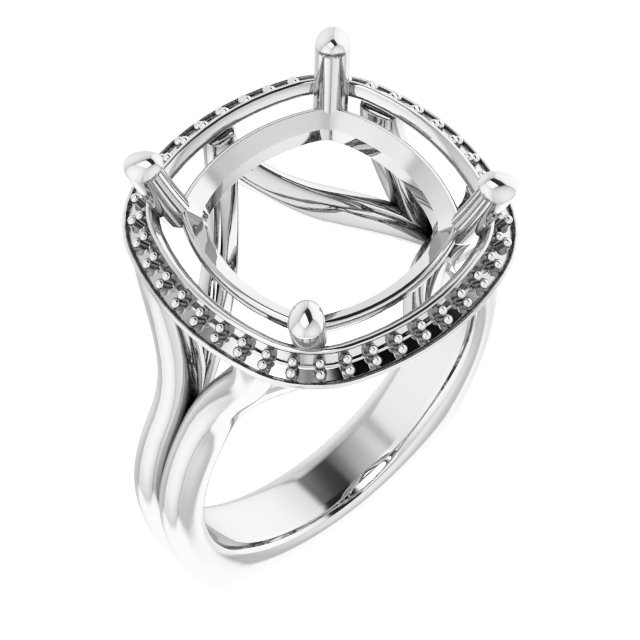 Halo-Style Engagement Ring