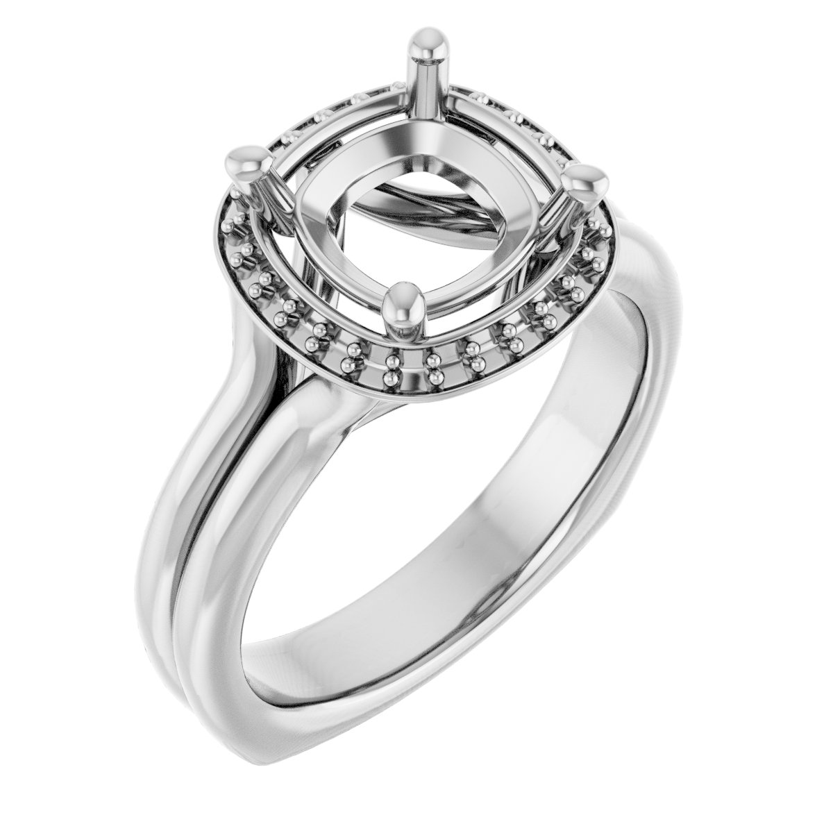 Halo-Style Engagement Ring