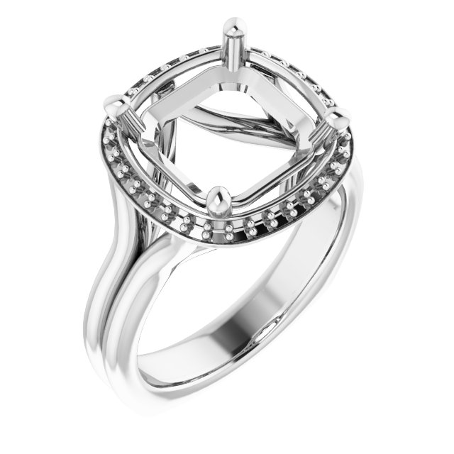 Halo-Style Engagement Ring