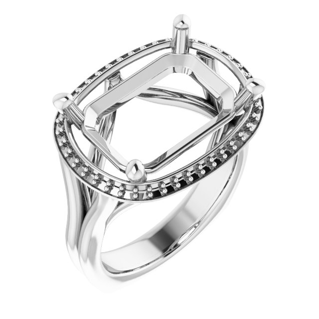 Halo-Style Engagement Ring