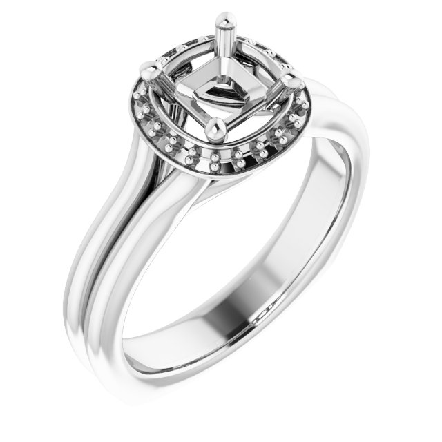 Halo-Style Engagement Ring