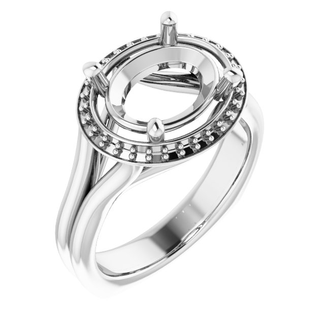 Halo-Style Engagement Ring