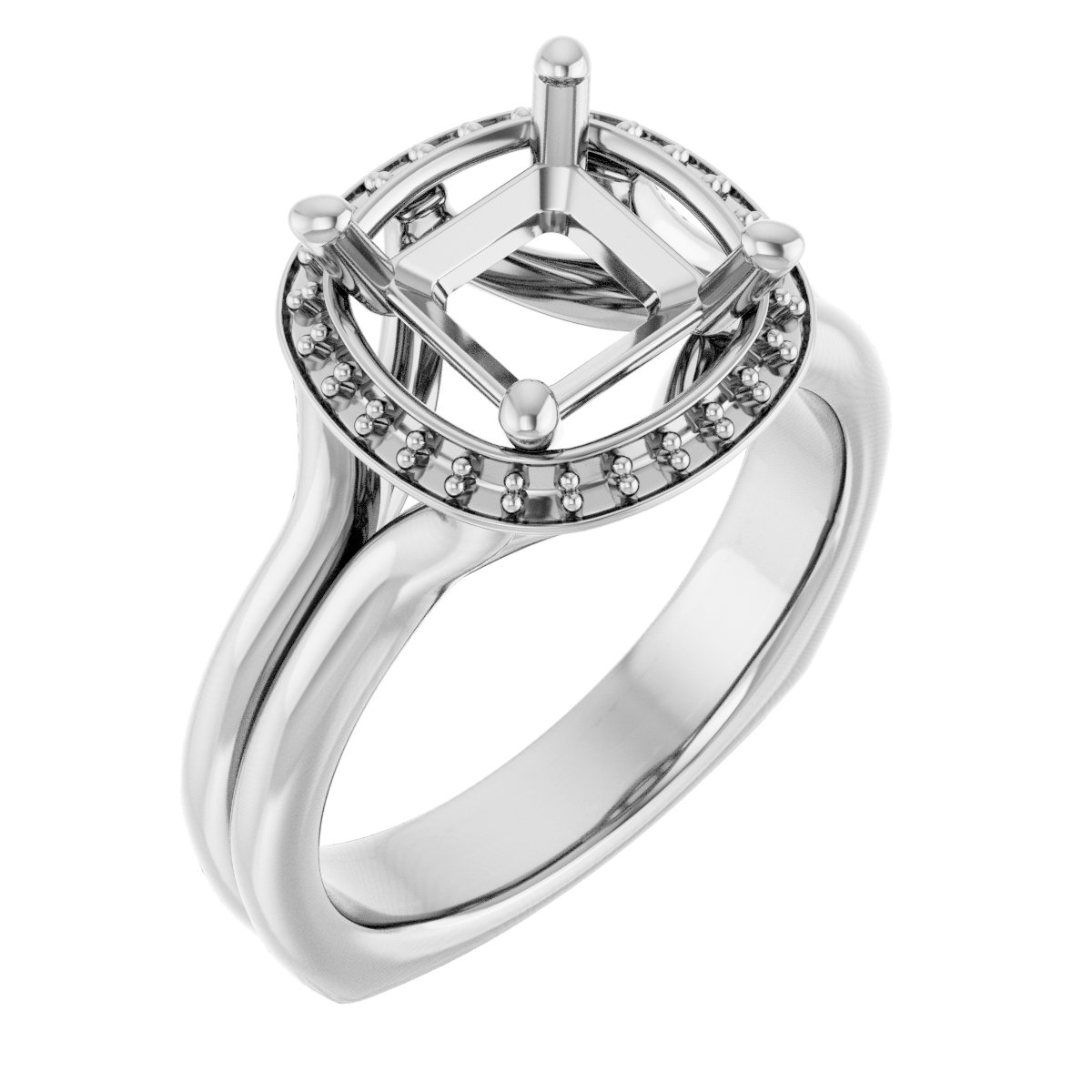 Halo-Style Engagement Ring