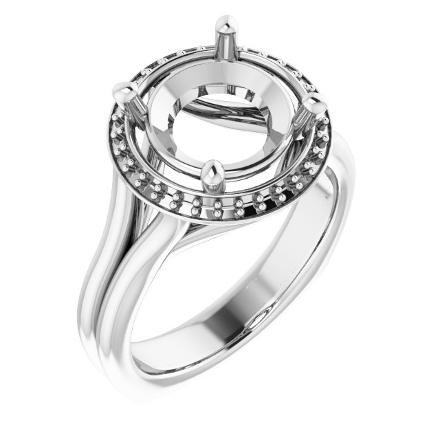 Halo-Style Engagement Ring