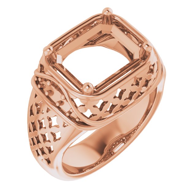 Accented Openwork Ring