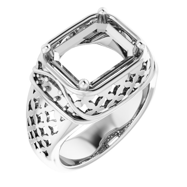 Accented Openwork Ring