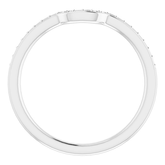 Band Mounting for 7.5 mm Square Ring view 2