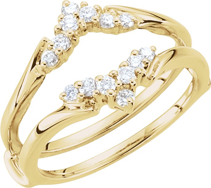 14K Yellow .25 CTW Diamond Ring Guard Ref 24638