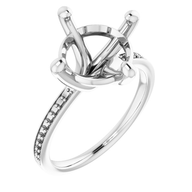 Accented Engagement Ring