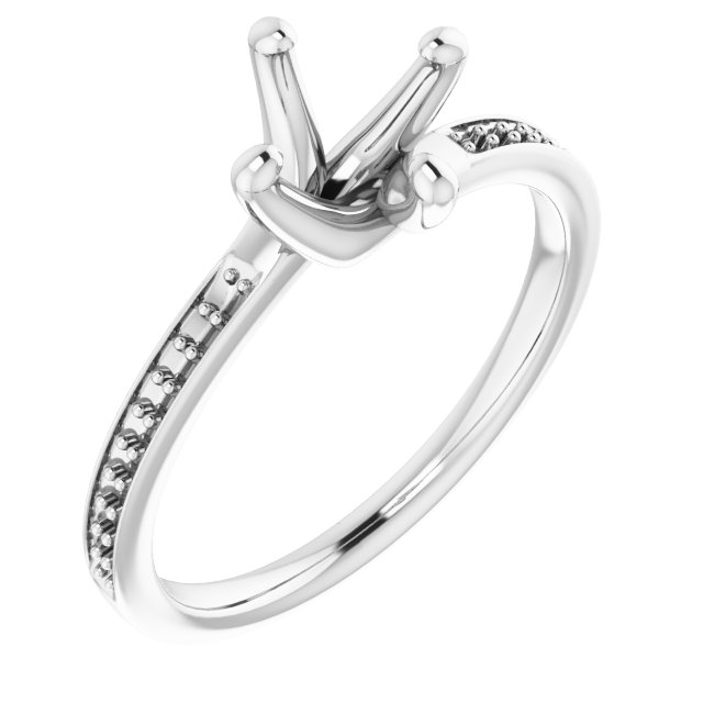Accented Engagement Ring