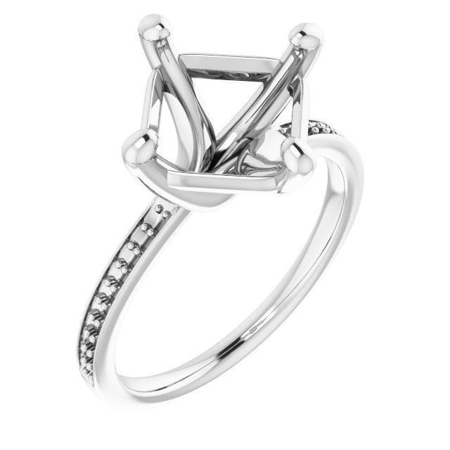 Accented Engagement Ring