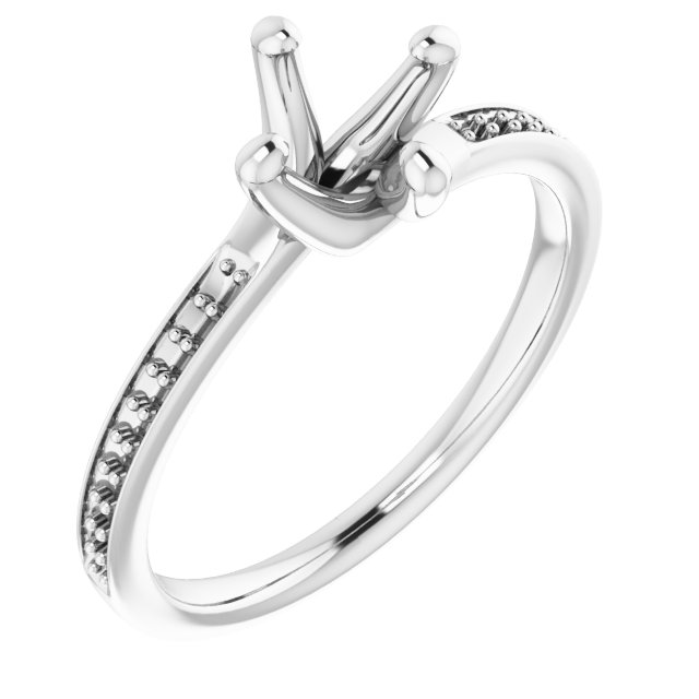 Accented Engagement Ring