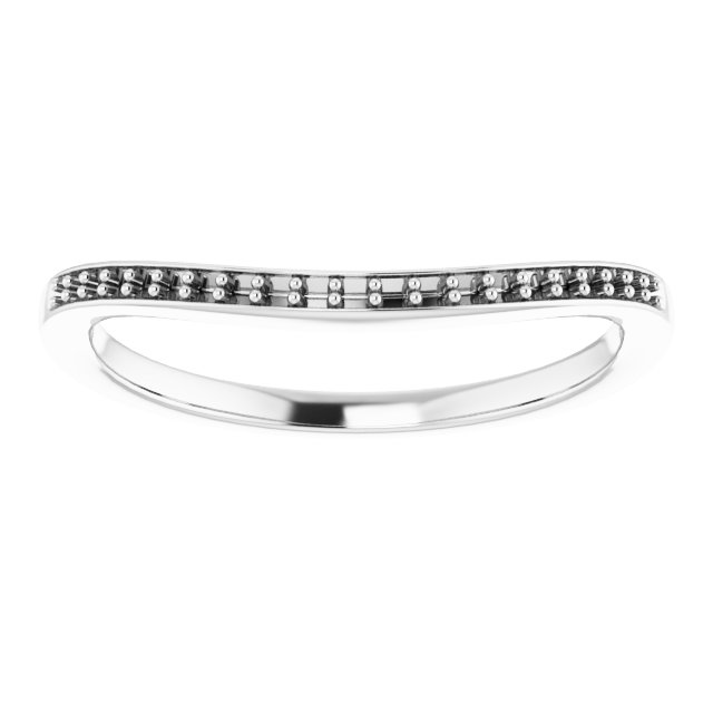 Band Mounting for 12x6 mm Marquise Ring view 3