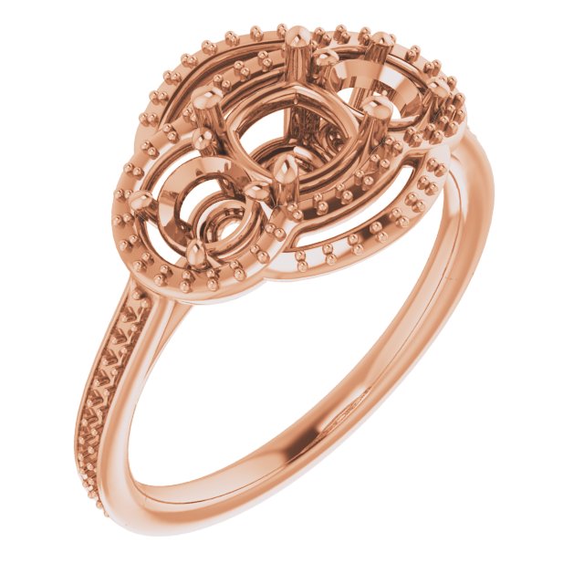 Three-Stone Halo-Style Engagement Ring