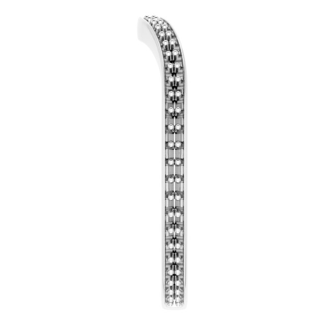 Band Mounting for 10 mm Asscher Ring view 4