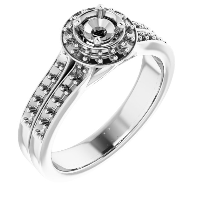 Halo-Style Engagement Ring