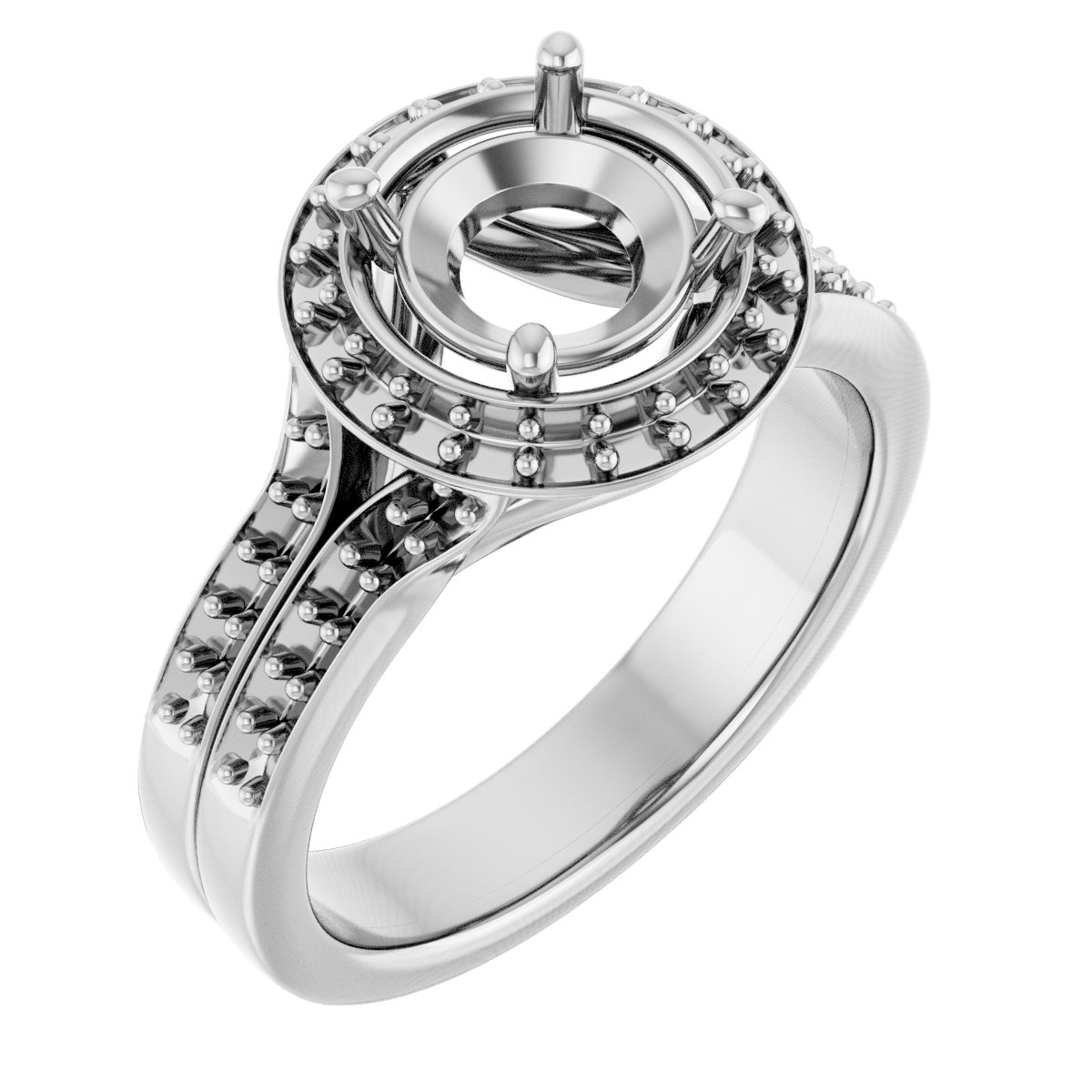 Halo-Style Engagement Ring