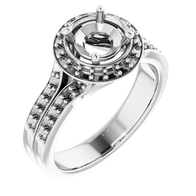 Halo-Style Engagement Ring