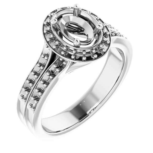 Halo-Style Engagement Ring