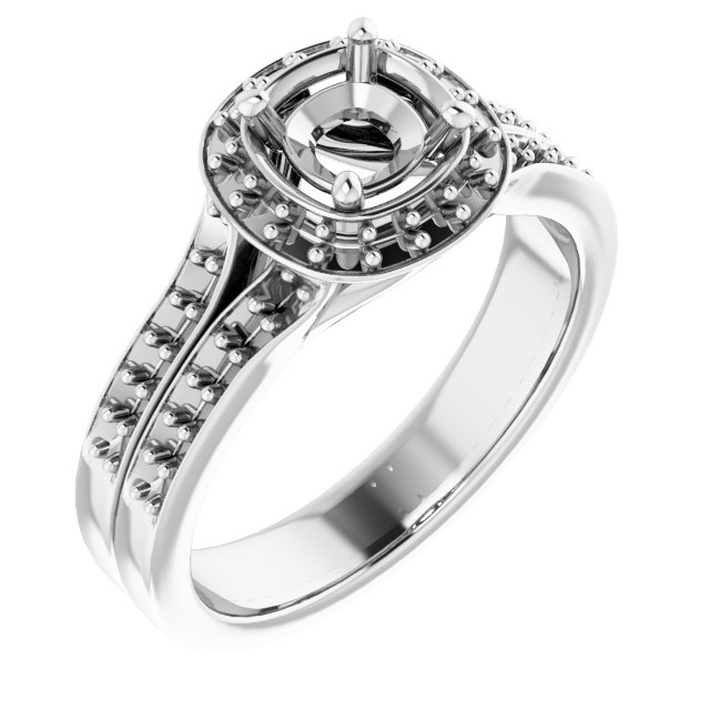 Halo-Style Engagement Ring