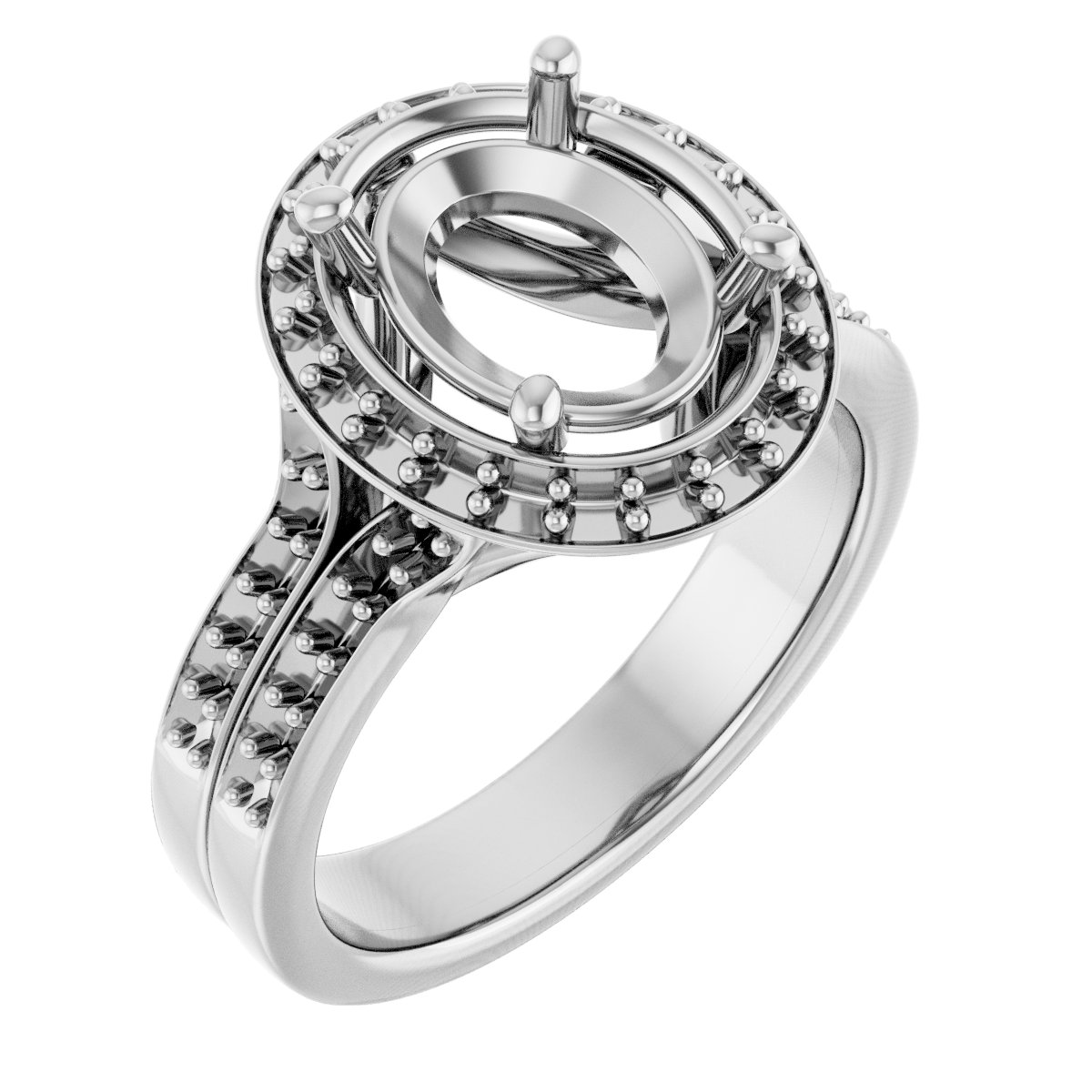 Halo-Style Engagement Ring