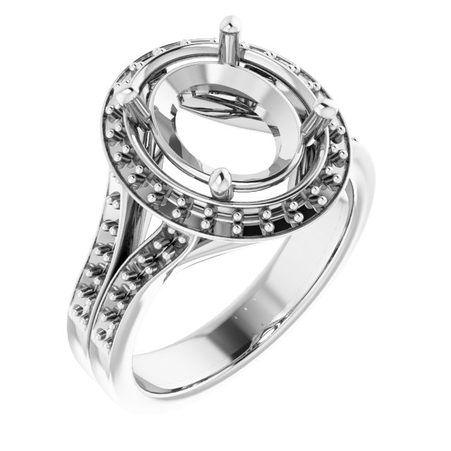 Halo-Style Engagement Ring