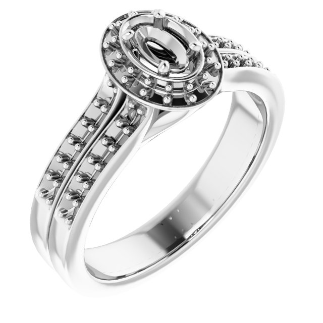 Halo-Style Engagement Ring