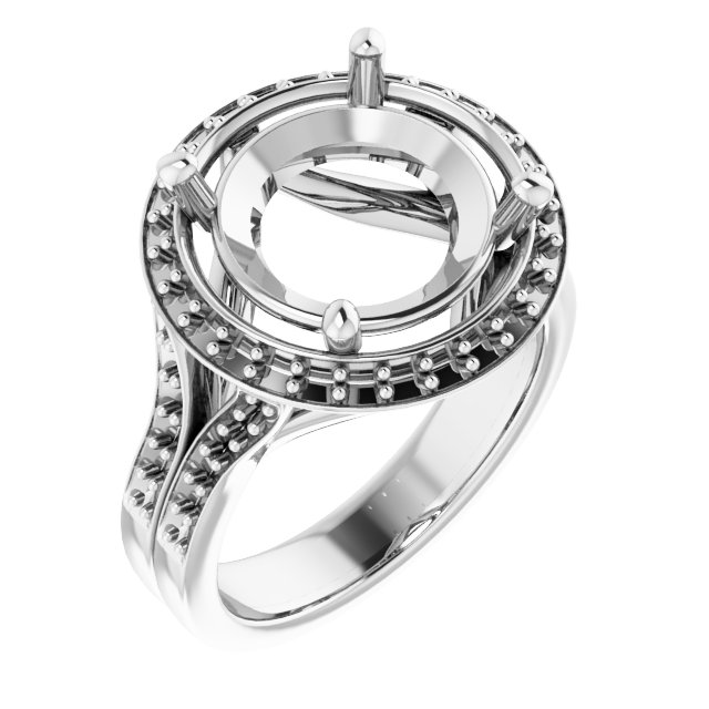 Halo-Style Engagement Ring